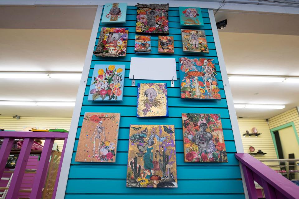 Artwork by Jessica Miller and other artists will be available for purchase at High Vibes Music & Zen Boutique located at 420 W. Fourth St. in Pueblo, Colo., as seen on Thursday, May 4, 2023.