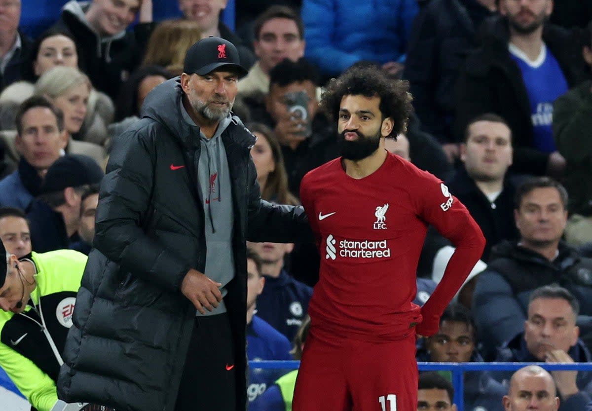 Salah came off the bench at Stamford Bridge  (Reuters)