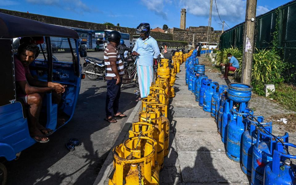 Sri Lanka has run out of fuel and is stockpiling its limited remaining supplies - ISHARA S. KODIKARA/AFP