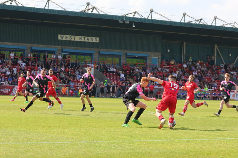 The Binos crashed out of League One in the playoffs to Dumbarton