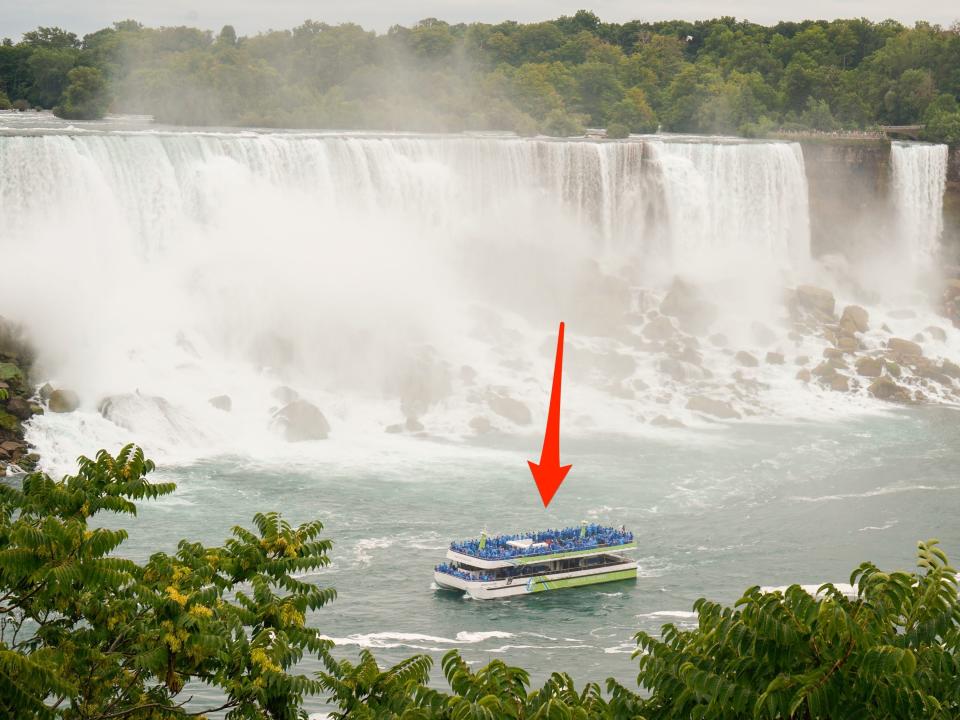 Niagara Falls viewed from Maid of Mist boat