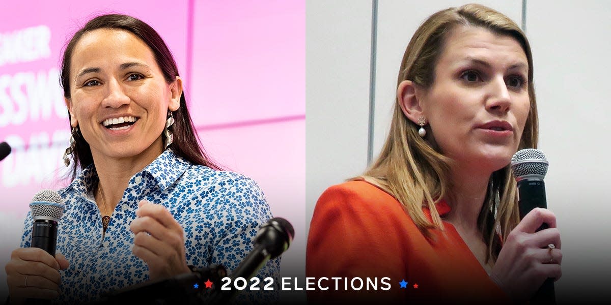Sharice Davids and Amanda Adkins 2022 elections
