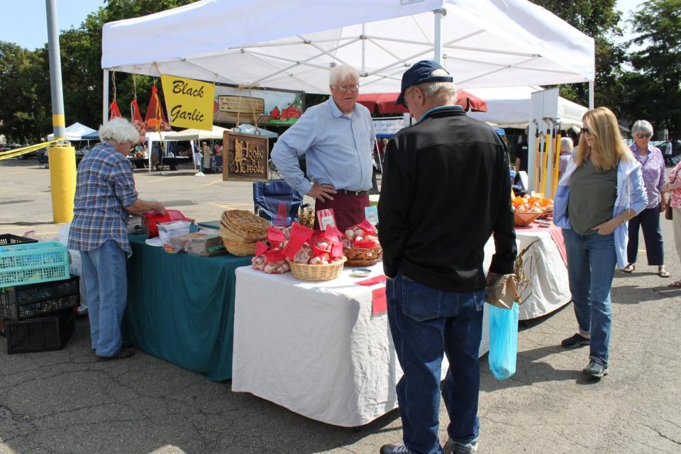 The American Civic Association's annual Garlic Festival, pictured in 2017, will return Saturday.