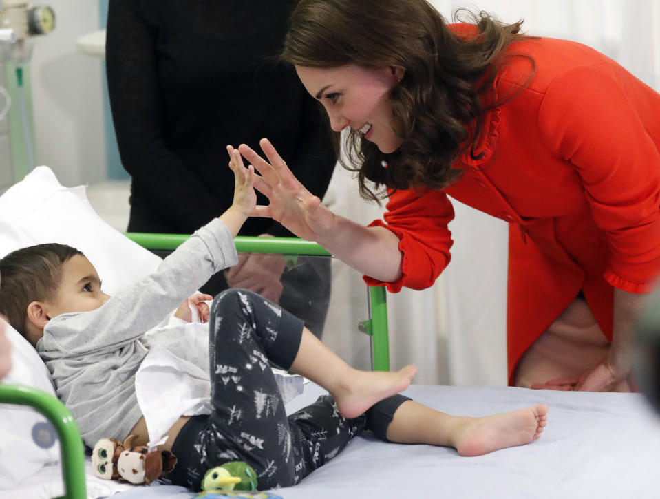 The mental health and wellbeing of children is an issue close to the Duchess’s heart. (Photo: Getty)