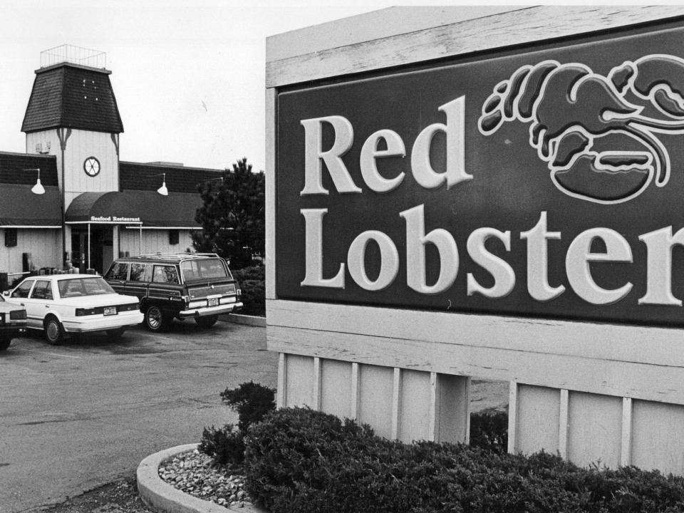 A Red Lobster restaurant pictured in 1989.