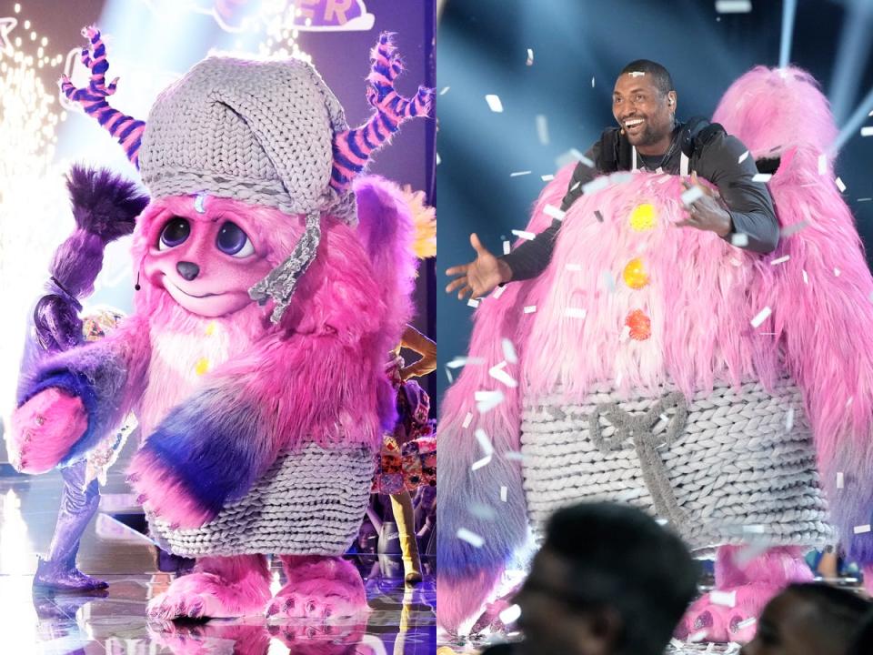 Metta World Peace is revealed as the Cuddle Monster on "The Masked Singer."