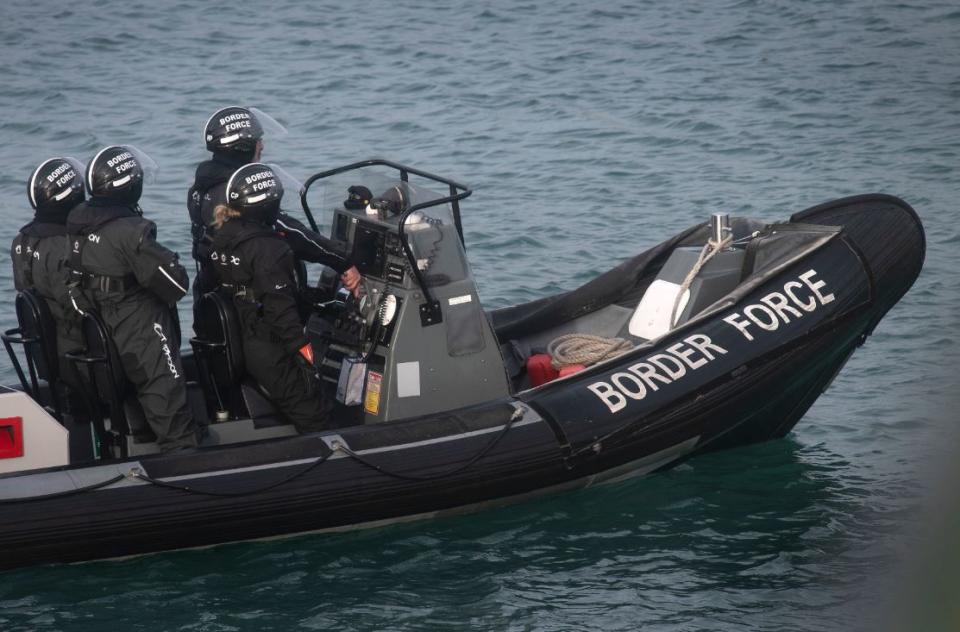 A UK border patrol boat (PA)