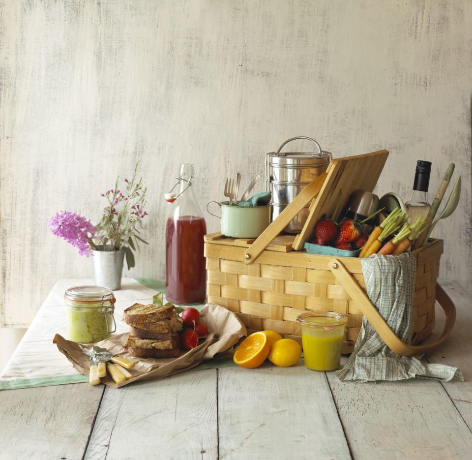 <p>The best part about an indoor picnic is that you don't have to worry about the weather. Do all the things you'd normally do—like create your favorite <a href="https://www.countryliving.com/food-drinks/g783/picnic-recipes-0609/" rel="nofollow noopener" target="_blank" data-ylk="slk:picnic recipes;elm:context_link;itc:0;sec:content-canvas" class="link ">picnic recipes</a>—but lay your checkered blanket inside, preferably in front of a cozy fire.</p><p><a class="link " href="https://www.amazon.com/HappyPicnic-Blanket-Waterproof-Portable-Sand-Proof/dp/B07GKNGDZT/?tag=syn-yahoo-20&ascsubtag=%5Bartid%7C10050.g.30445302%5Bsrc%7Cyahoo-us" rel="nofollow noopener" target="_blank" data-ylk="slk:SHOP PICNIC BLANKETS;elm:context_link;itc:0;sec:content-canvas">SHOP PICNIC BLANKETS</a></p>