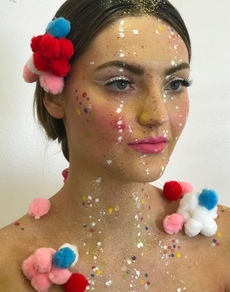 Face pom poms are bizarre new beauty trend