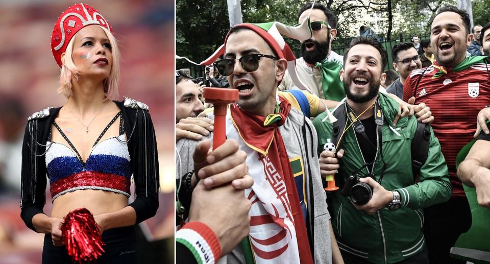 Foreign fans have been told to ‘be fruitful and multiply’ with Russian women during the World Cup. (PA)