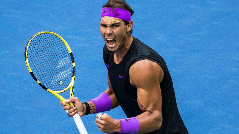 Rafael Nadal, pictured here in action during the US Open final.