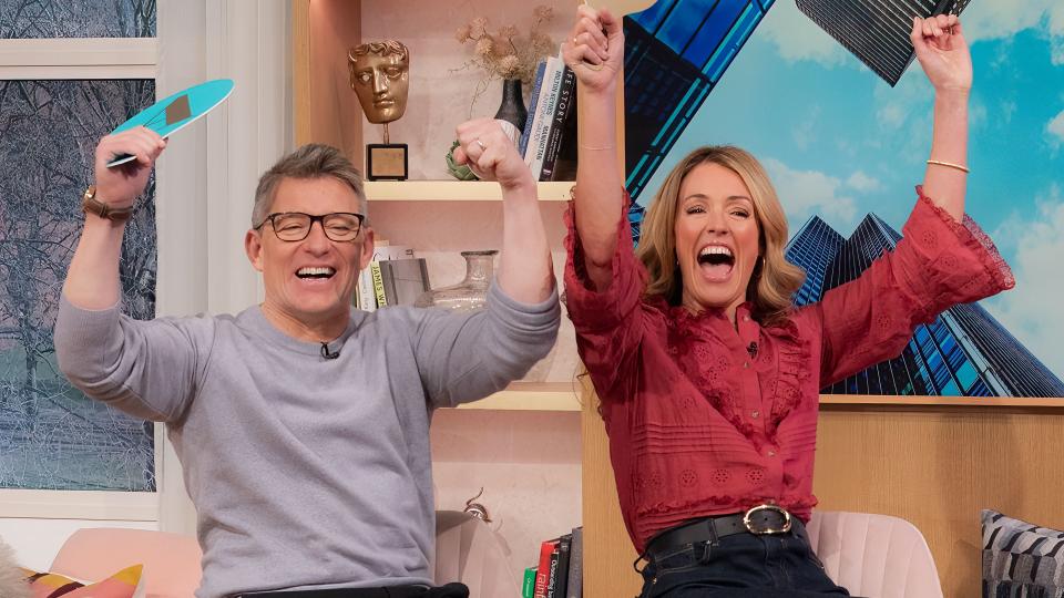 Ben Shephard and Cat Deeley celebrated a week on This Morning in March. (ITV/Shutterstock)