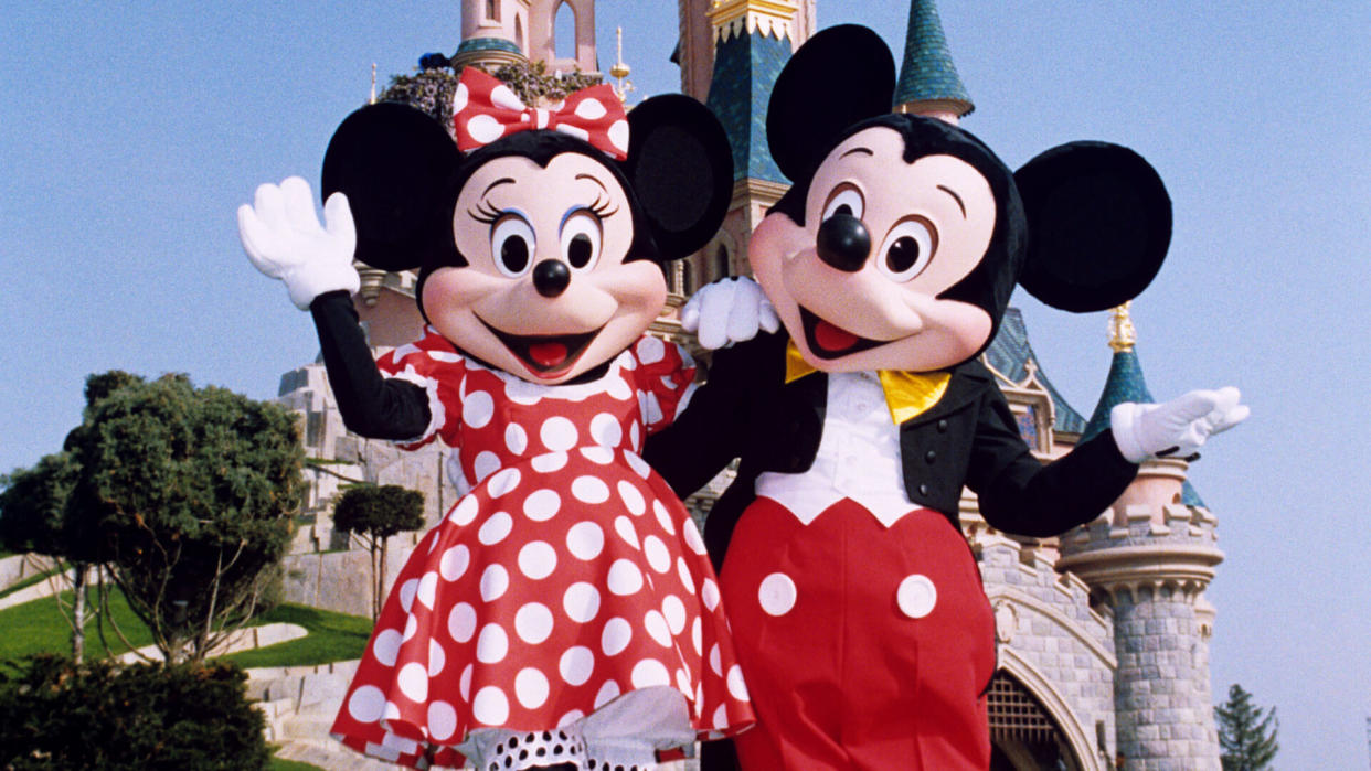 Mickey and Minnie Mouse at Disney World