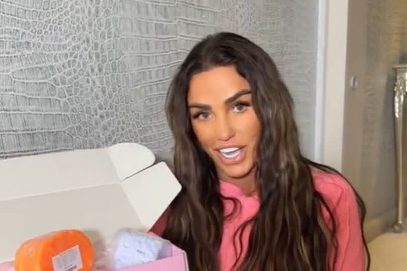 Katie Price in a TikTok video