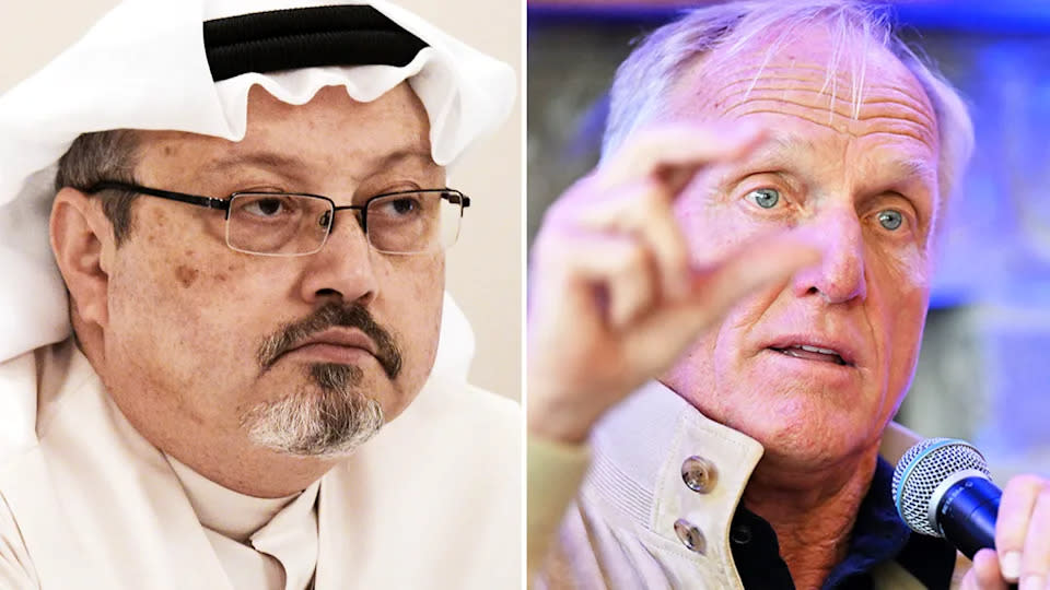 Greg Norman's comments about Jamal Khashoggi have been slammed around the world. Image: Getty
