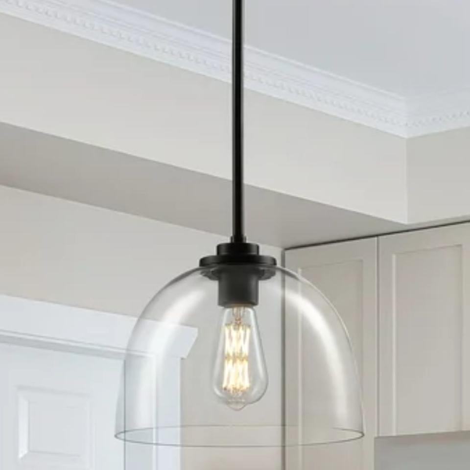 A long kitchen pendant