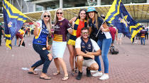 Fans start flocking into ANZ Stadium for the 2015 NRL Grand Final. Image: Getty