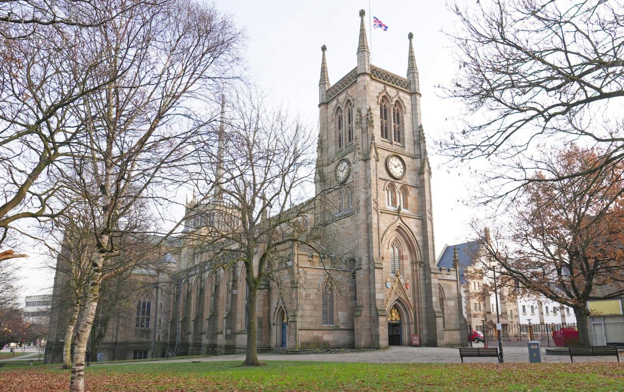 The cathedral of the diocese of Blackburn in which Mr Hindley worked