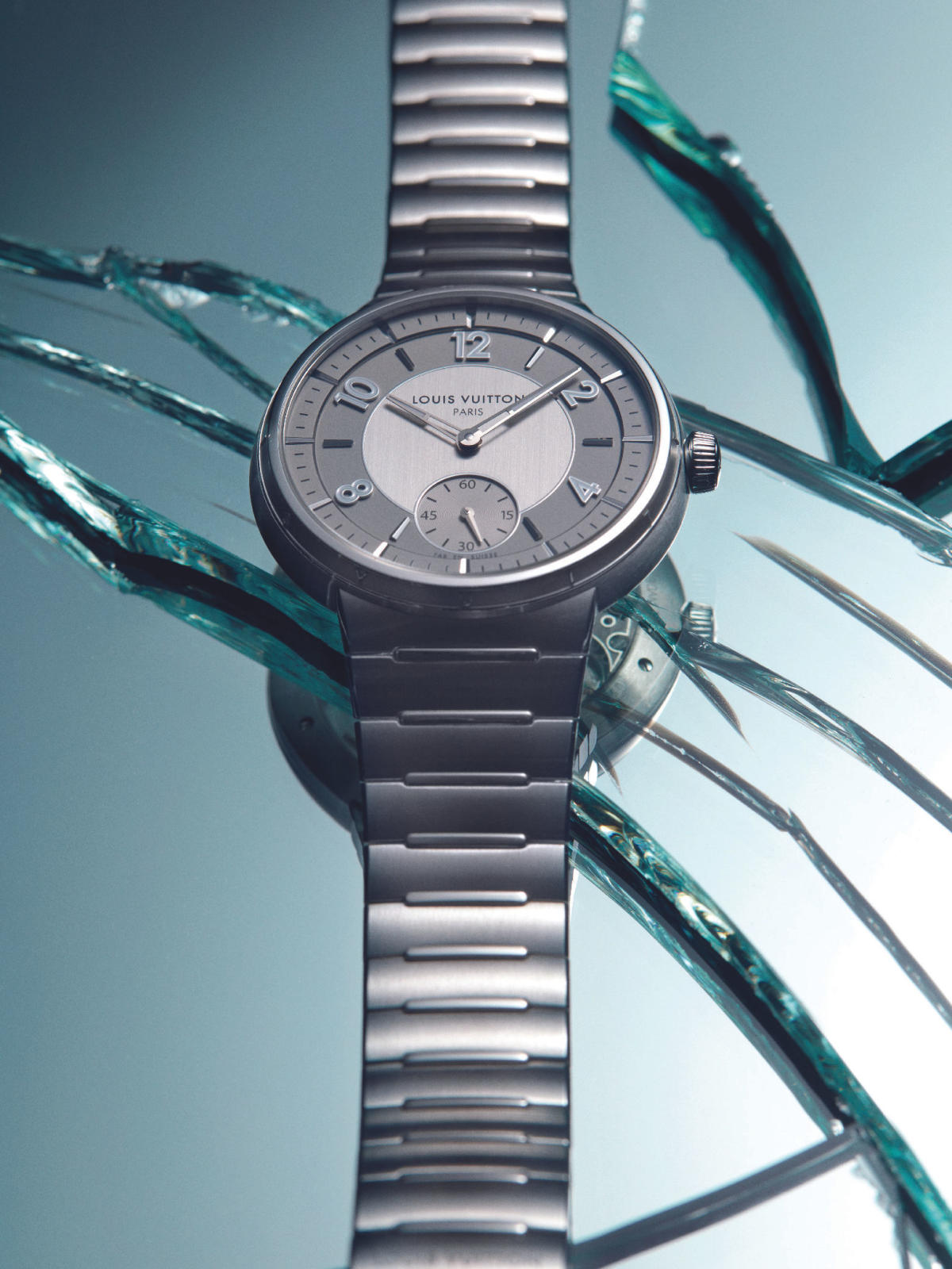 Hands-On: Louis Vuitton Tambour Moon Flying Tourbillon Poincon de Geneve  Blue Sapphire Watch