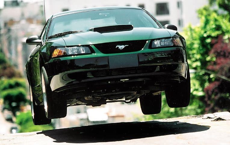 Andrew English unwittingly replicates Steve McQueen's Bullitt stunts on the streets of San Francisco during a 2001 launch