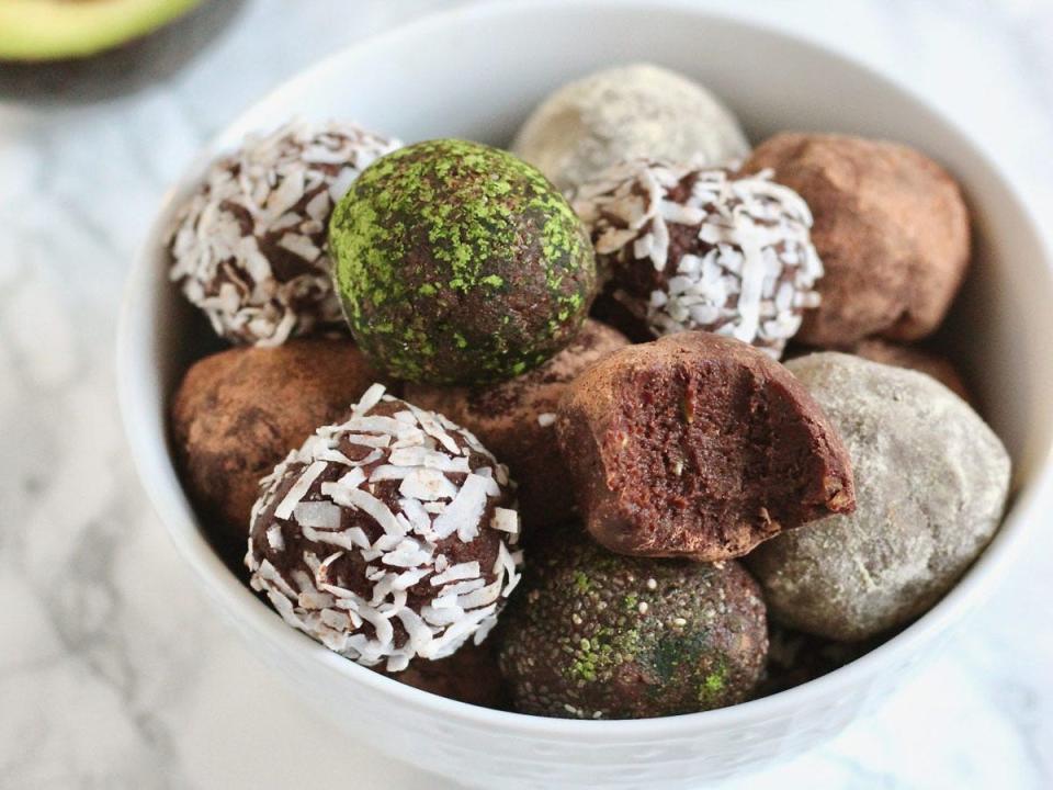 Dark Chocolate Avocado Truffles