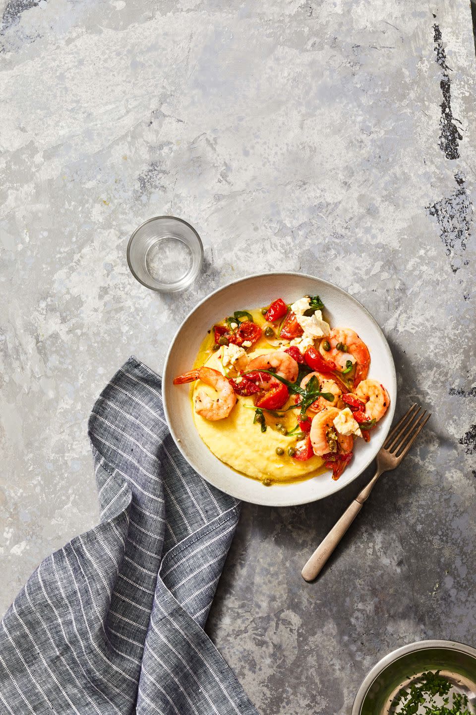 Roasted Feta Shrimp and Polenta