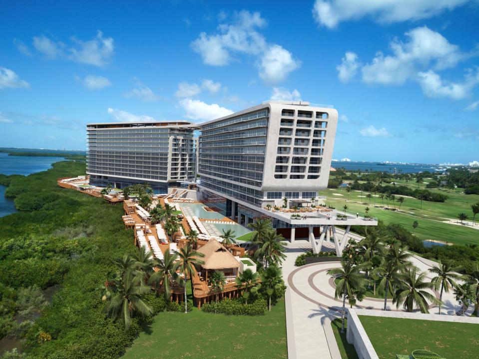 rendering of Hyatt Vivid hotel in Cancun