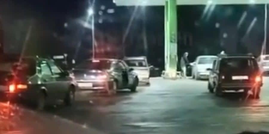 Queues at gas stations in the Belgorod region