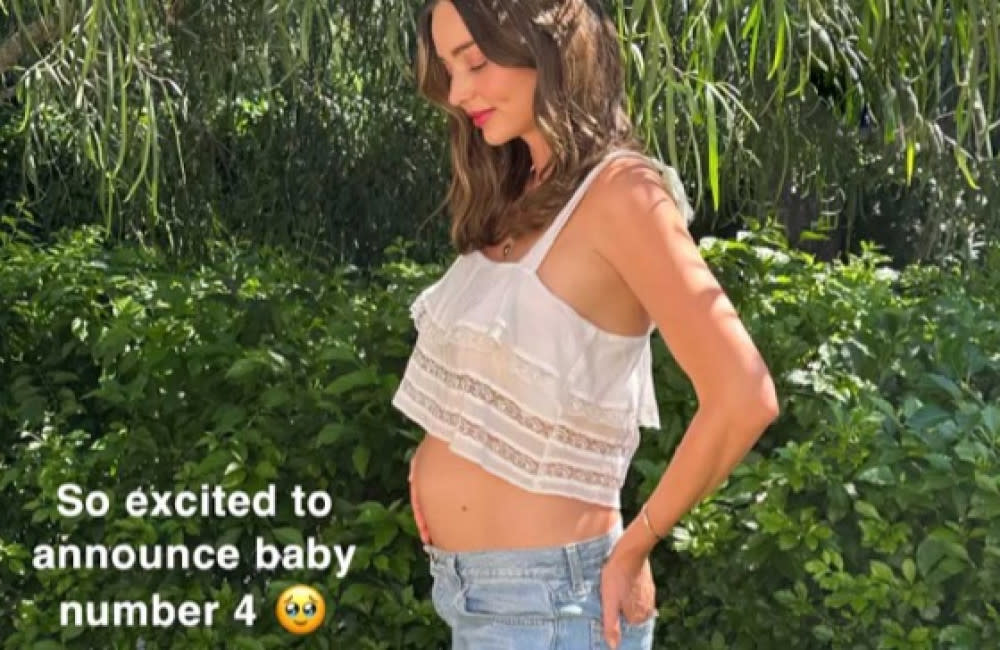 Miranda Kerr is pregnant with her fourth child credit:Bang Showbiz