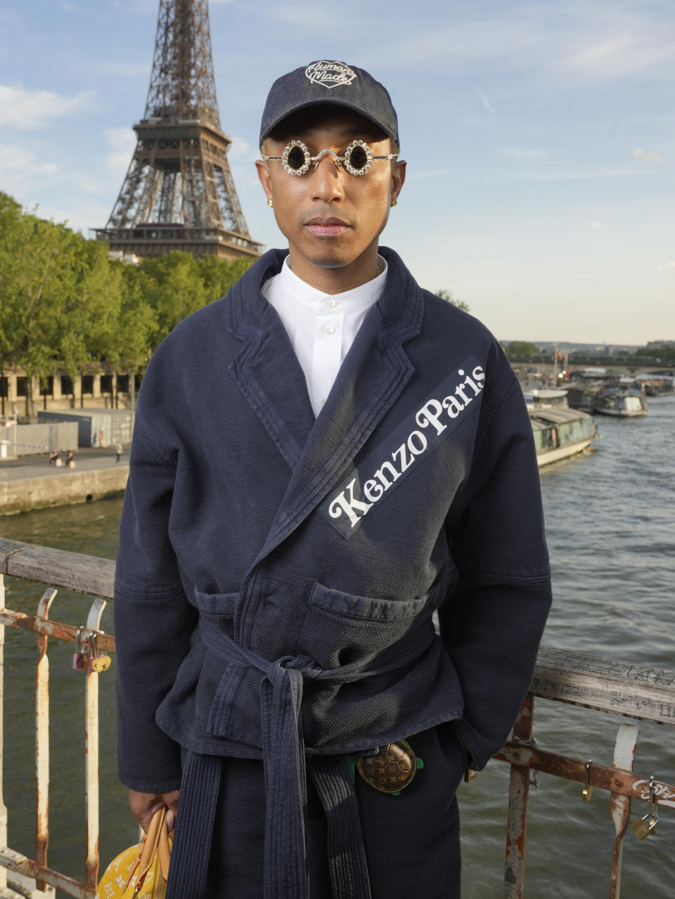 Pharrell Williams at the Kenzo Spring 2024 Menswear Collection Runway Show.