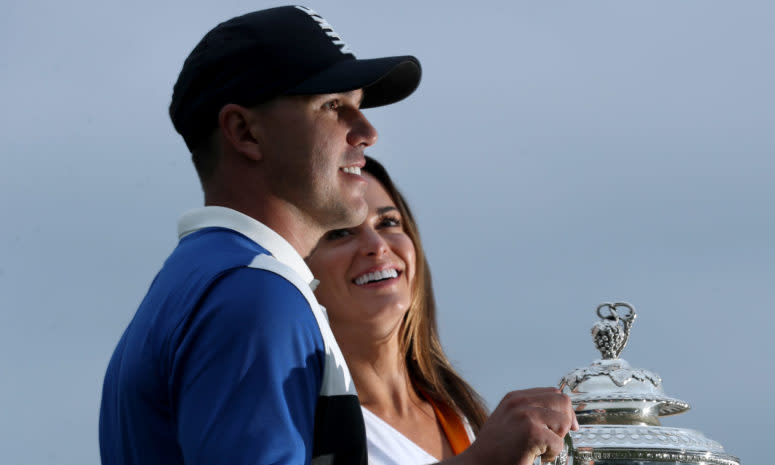 brooks koepka and his girlfiend jena sims