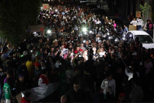 Caminata de Xóchitl Gálvez en Fresnillo