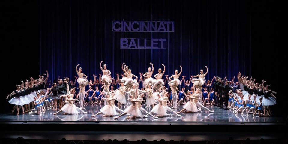The grand finale of Cincinnati Ballet's 60th anniversary celebration, featuring more than 175 students, trainees and company members in a work choreographed by David Morse.