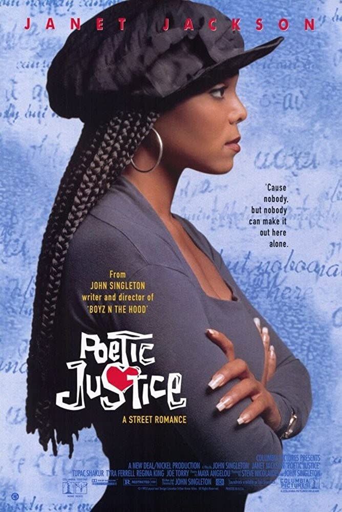 <p>Janet Jackson and Tupac Shakur star in this 1993 romantic comedy directed by John Singleton. Jackson is Justice, a poet who is grieving the loss of her boyfriend, and decides to take a road trip from Los Angeles to Oakland with her best friend Iesha (Regina King), Iesha's boyfriend Chicago (Joe Torry), and a fellow postal worker Lucky (Shakur). Though Lucky and Justice initially butt heads, they begin to fall for each other and develop a close connection. The two music stars have a real screen presence, and <em>Poetic Justice </em>is a romance for the ages. </p><p><a class="link " href="https://go.redirectingat.com?id=74968X1596630&url=https%3A%2F%2Fwww.vudu.com%2Fcontent%2Fmovies%2Fplay%2F13771%2FPURCHASED_CONTENT&sref=https%3A%2F%2Fwww.townandcountrymag.com%2Fleisure%2Farts-and-culture%2Fg32980090%2Fbest-1990s-movies%2F" rel="nofollow noopener" target="_blank" data-ylk="slk:Watch Now">Watch Now</a></p>
