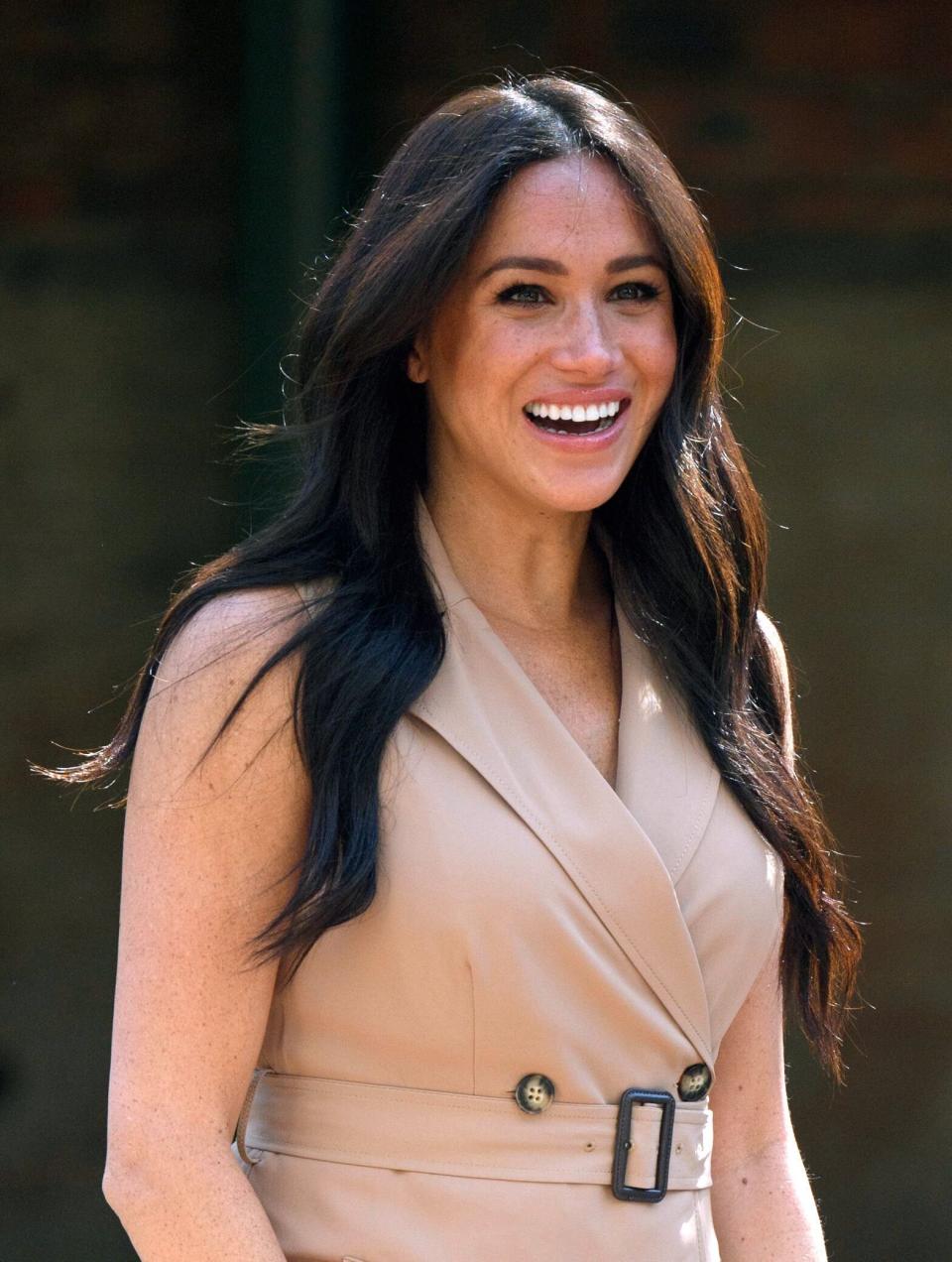 The Duchess of Sussex, patron of the Association of Commonwealth Universities, visits the University of Johannesburg in South Africa on Oct. 1. (Photo: Pool via Getty Images)