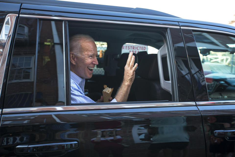 U.S. Presidential Candidate Joe Biden Visits NH (Nic Antaya / Boston Globe via Getty Images)