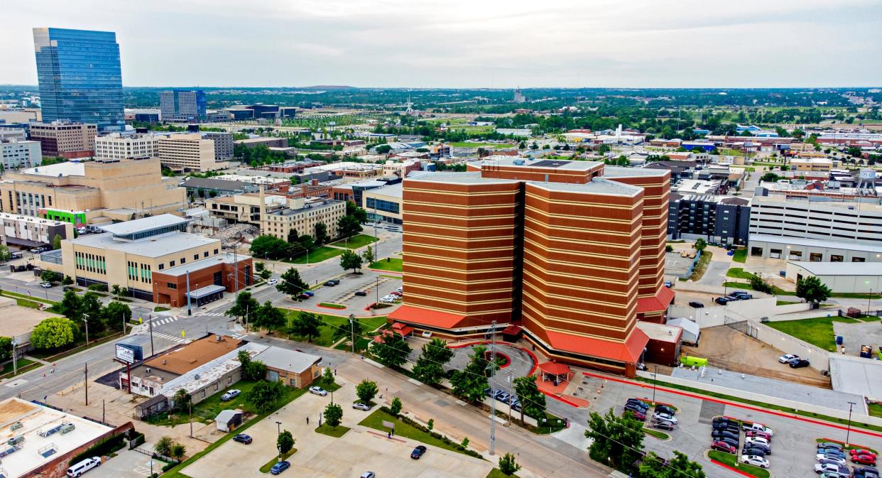 The Oklahoma County jail in Oklahoma City is pictured on May 11, 2022.