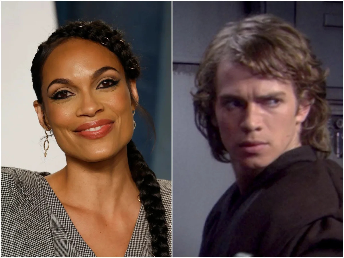 'Star Wars' producers made Rosario Dawson take down a post about Hayden Christen..