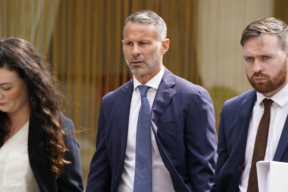 Ryan Giggs faces a domestic violence trial in Manchester on August 8 (Peter Byrne/PA) (PA Archive)