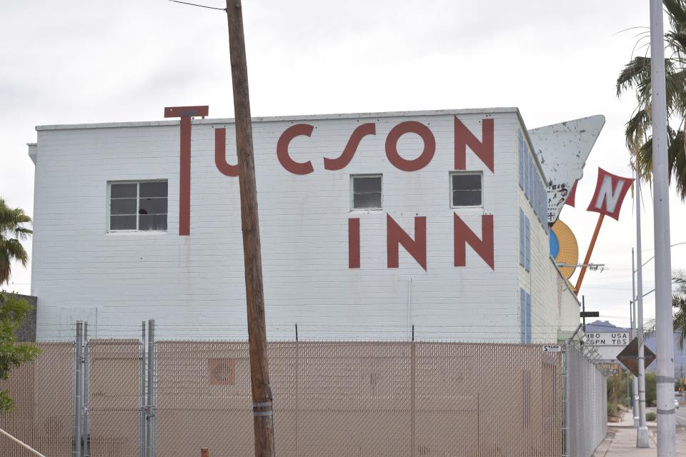 The back of the historic Tucson Inn located next to Pima Community College on Drachman Street in Tucson, as seen on June 1, 2023.