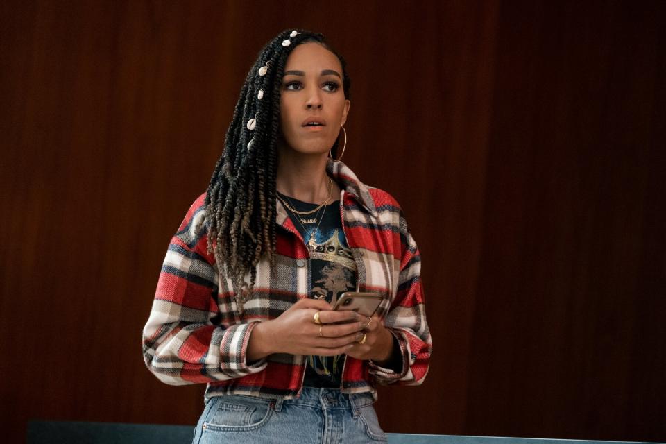 Tawny Newsome as Billie in the newly released Netflix series “True Story.” - Credit: Adam Rose/Netflix