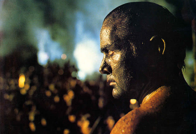 The problem: The shooting of 'Apocalypse Now' was so shambolic, an entire film – stunning documentary 'Hearts Of Darkness' – was devoted to telling its story. First, Harvey Keitel was fired and replaced with Martin Sheen, who subsequently suffered a heart attack (aged 38) during filming. Typhoons flattened the primitive jungle sets. Marlon Brando turned up on set several stone overweight, forcing director Francis Ford Coppola to shoot him mostly in shadow. All in all, filming lasted a torturous 16 months. Said Coppola, once he'd finally finished editing the film together: "We had access to too much money, too much equipment, and little by little we went insane."