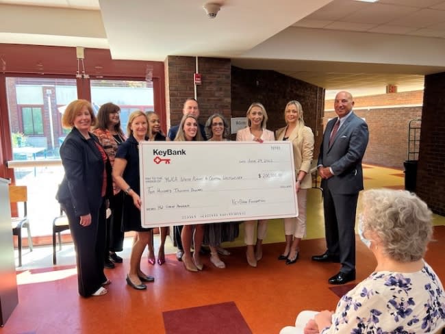 Photo: KeyBank Foundation presents to the YWCA White Plains & Central Westchester a grant to support YW Strive, a digital skills and training program for low-income women in Westchester County.