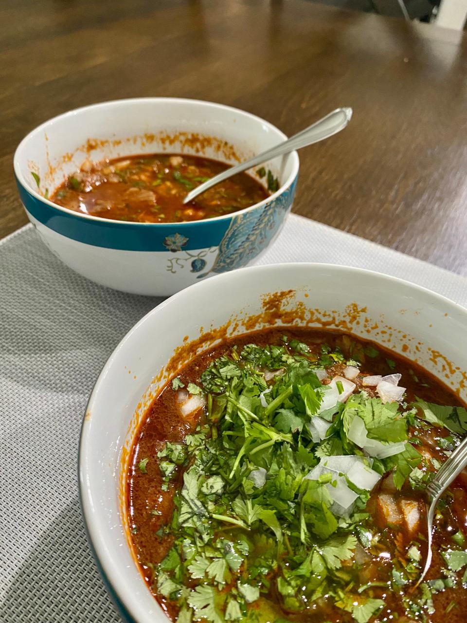 Two bowls of birria.