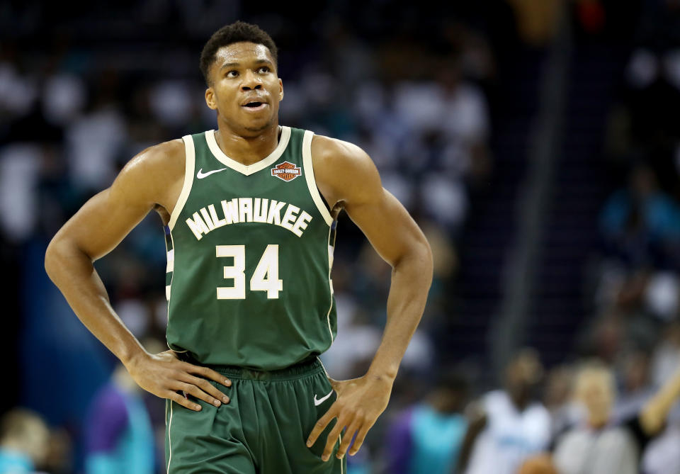 Giannis Antetokounmpo is sorry for his words, but not his message. (Getty Images)