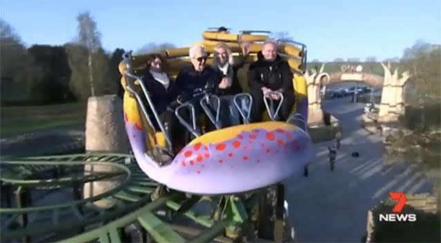 105 not out Centenarian breaks oldest rollercoaster rider record