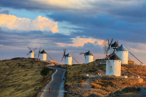 La Mancha's famous windmills - Credit: GETTY