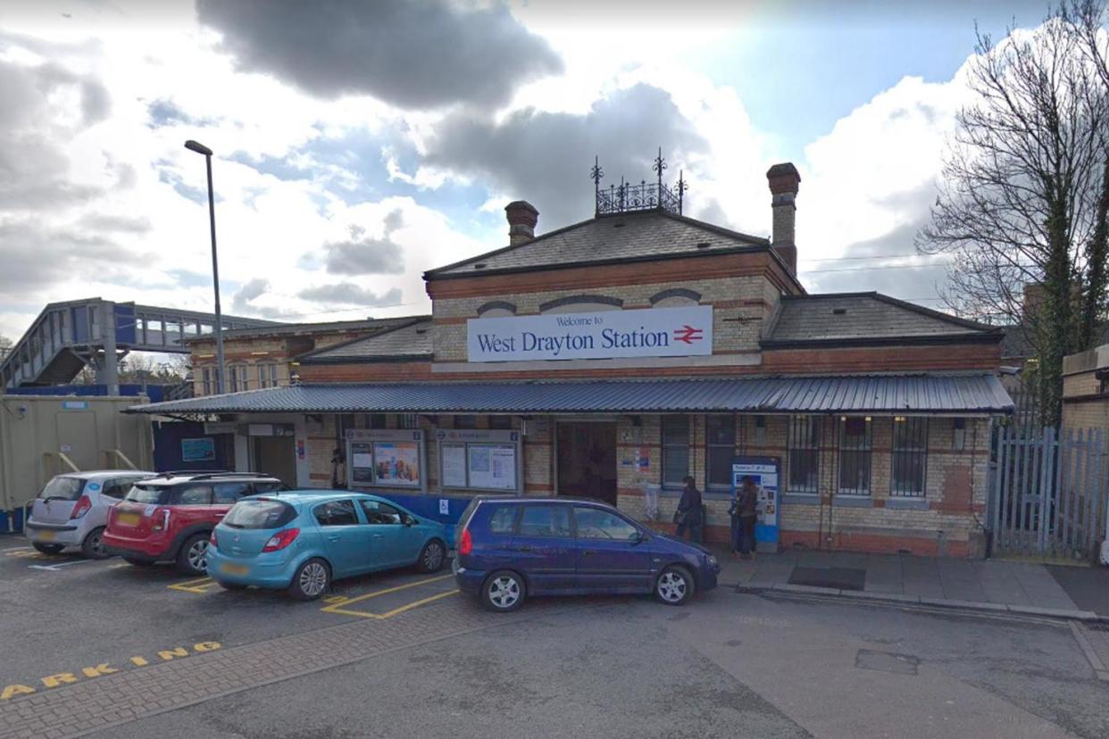 Emergency services responded to the incident at West Drayton station: Google