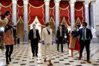 Members of House of Representatives gather ahead of vote on coronavirus relief bill in Washington