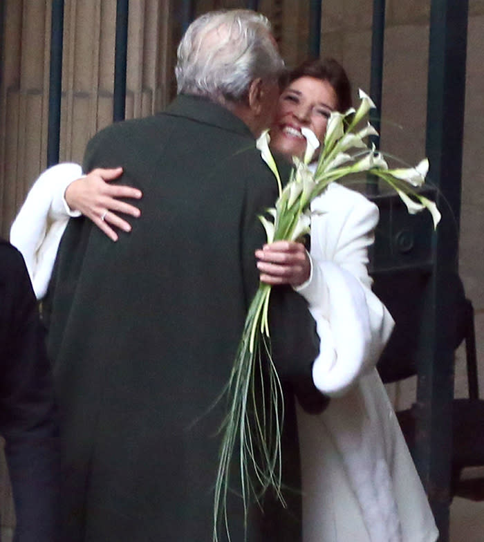 Cynthia Rossi y su padre